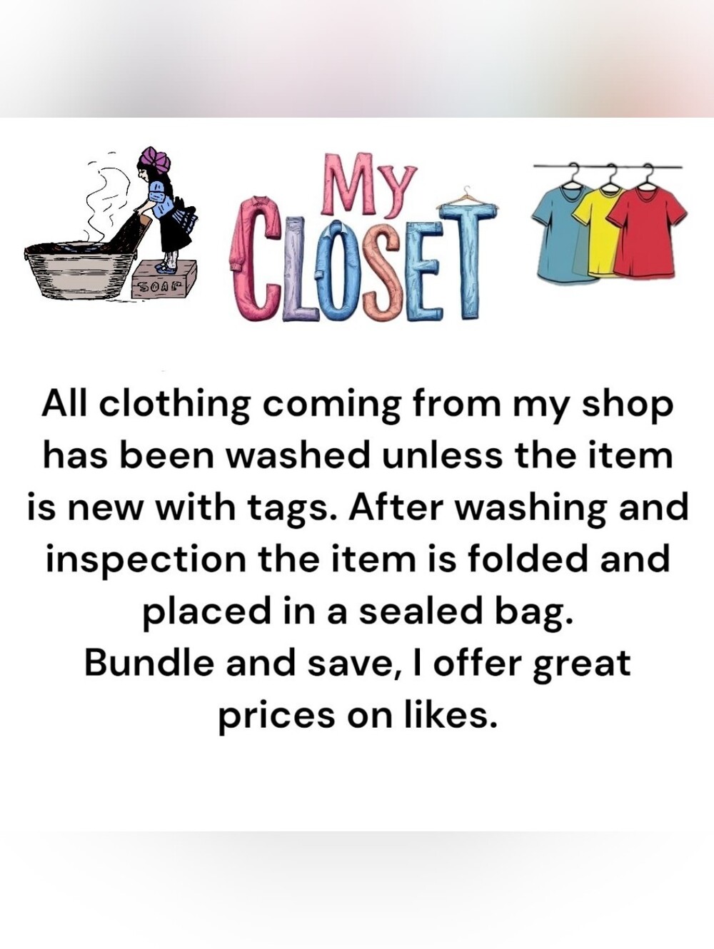 Shop Announcement - Laundry Care Information